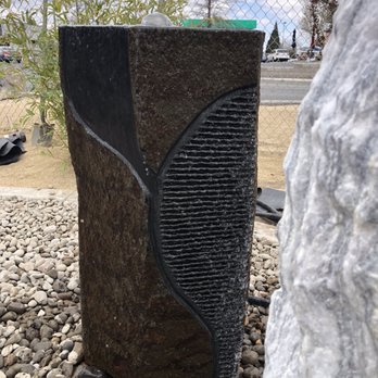 Creative Gardens - Custom basalts with polished top - Landscaping Near Me - Sparks, Nevada