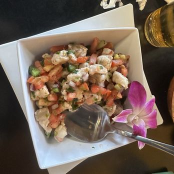 El Tesoro Mazatlan - shrimp CEVICHE tostada. - Mexican Near Me - Vallejo, California