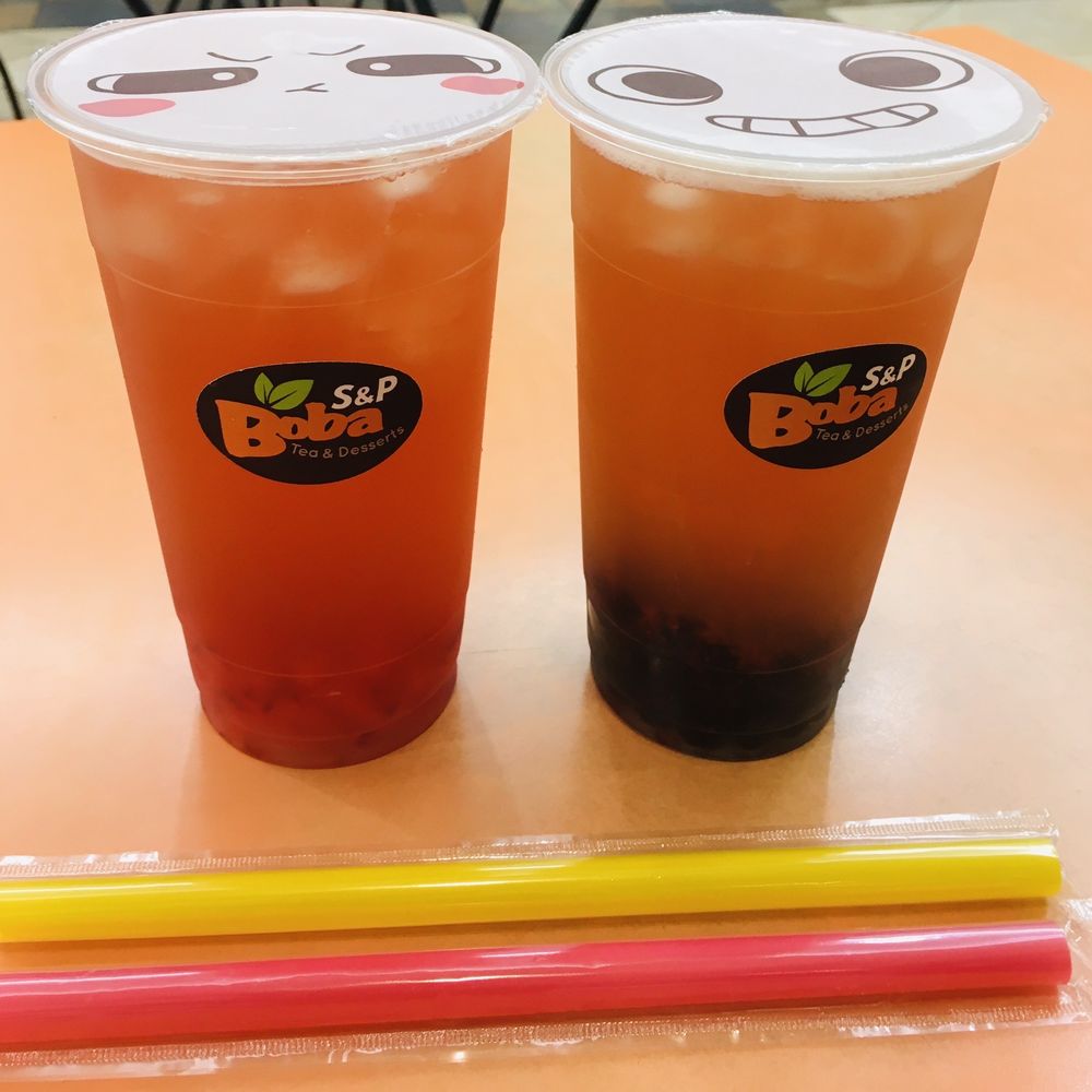 S&P Boba Tea - Strawberry Green Tea, no sugar, one with boba, one with strawberry jelly - Bubble Tea Near Me - Upper Darby, Pennsylvania S&P Boba Tea - Strawberry Green Tea, no sugar, one with boba, one with strawberry jelly - Bubble Tea Near Me - Upper Darby, Pennsylvania