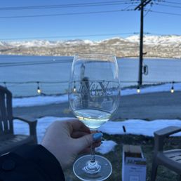 Sparkling wine and a view