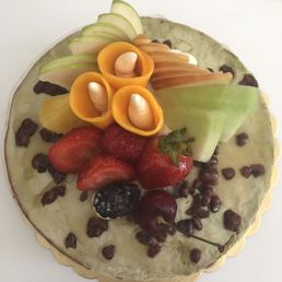 Red bean green tea cake