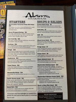 Menu photo 2 Alamo Steakhouse Gatlinburg, TN Menu photo 2 Alamo Steakhouse Gatlinburg, TN