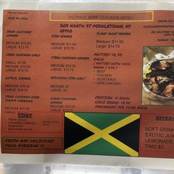 Peppa’s Jerk Chicken - Menu