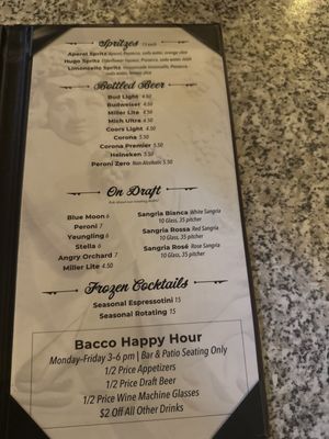 Menu photo 3 Bacco Italian + Wine Bar Abingdon, MD Menu photo 3 Bacco Italian + Wine Bar Abingdon, MD
