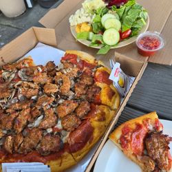 Flying Pie Pizzeria - Salad bar one pass through $8.50. I loved it