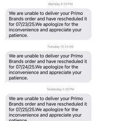 ReadyRefresh - All my cancellation text messages in just one week!!!