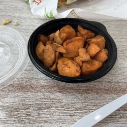 Maple glazed sweet potato side