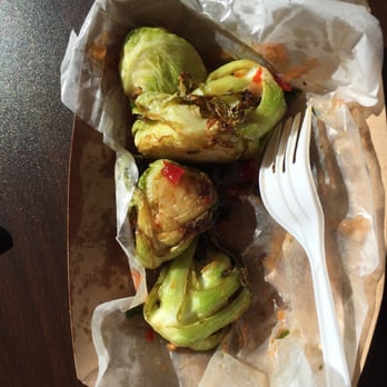 Happy Belly Truck - Oversized Brussel sprouts with a teeniny spoon. - Food Trucks Near Me - Smyrna, Georgia Happy Belly Truck - Oversized Brussel sprouts with a teeniny spoon. - Food Trucks Near Me - Smyrna, Georgia