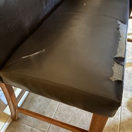 Ripped chair seat Ripped chair seat