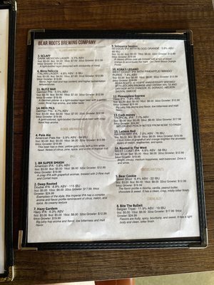 Menu photo 7 Bear Roots Tavern Escondido, CA