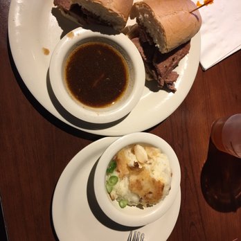 Stonefire Grill - French Dip! Yuck! Beware if you don't like your meat pink! I couldn't eat this! It was just out right gross - Barbeque Near Me - Rancho Cucamonga, California Stonefire Grill - French Dip! Yuck! Beware if you don't like your meat pink! I couldn't eat this! It was just out right gross - Barbeque Near Me - Rancho Cucamonga, California