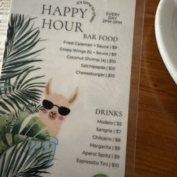 Happy Hour Menu Happy Hour Menu