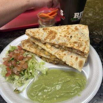 Rivas Mexican Grill - Quesadilla with beans and chicken!! - Mexican Near Me - Las Vegas, Nevada Rivas Mexican Grill - Quesadilla with beans and chicken!! - Mexican Near Me - Las Vegas, Nevada