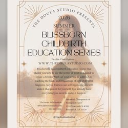 The Doula Studio - Childbirth Education classes are offered regularly in-person or virtually, in community or privately.
