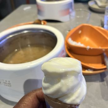 The Dolar Shop - Complimentary ice cream cone after the meal. - Hot Pot Near Me - New York, New York