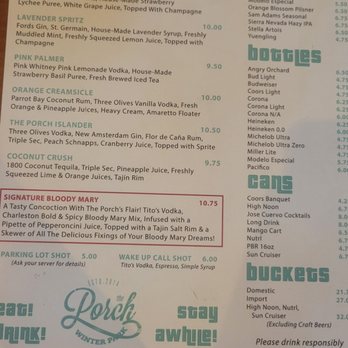 The Porch - Menu - Sports Bars Near Me - Winter Park, Florida The Porch - Menu - Sports Bars Near Me - Winter Park, Florida