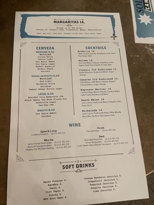 Menu photo 6 Solario Cantina Nashville, TN