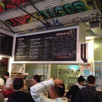Roberta's - Menu in the take away side - Pizza Near Me - Brooklyn, New York Roberta's - Menu in the take away side - Pizza Near Me - Brooklyn, New York