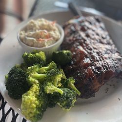 Barrel Lodge Bar & Grill - 1/2 rack ribs broccoli and coleslaw