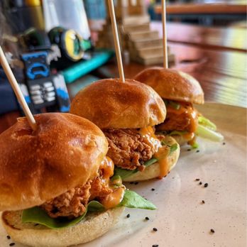 Orono Brewing Company - Bang Bang Chicken Sliders - Breweries Near Me - Orono, Maine