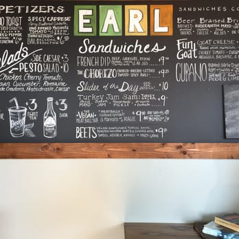 EARL Kaimuki - Their most current menu. - Sandwiches Near Me - Honolulu, Hawaii