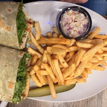 Dacula Diner - Chicken, bacon, ranch wrap with fries - Seafood Near Me - Dacula, Georgia