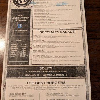 Arch & Eddies Gathering House - Appetizers, salads, burgers menu - New American Near Me - Jackson, Ohio