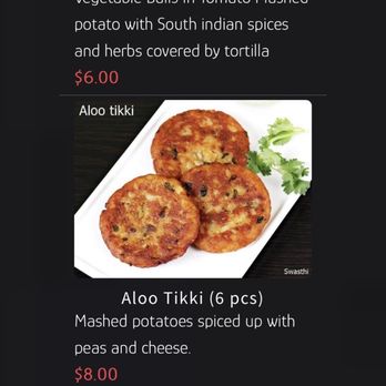 Masala Street - Aloo Tikki Menu Item... only comes with 4 pieces! - Indian Near Me - Encinitas, California