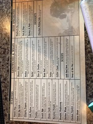 Menu photo 6 Moore's Irish Pub Manitowoc, WI