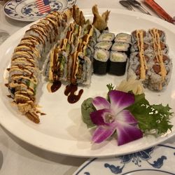 Panasian Chinese & Japanese Restaurant - American Dream Roll, Spider Web Roll, Ebi Roll, Spicy Tuna Roll