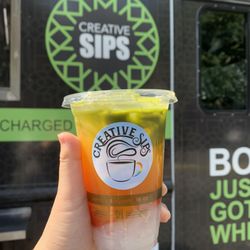 Creative SIPS - Maui Wowie (Organic Orange Juice + Housemade Strawberry Puree + Organic Matcha)
