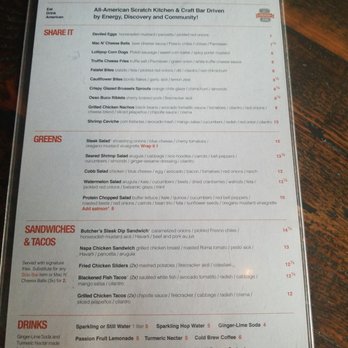 Eureka! - Menu 7/17/2018 - American Near Me - Las Vegas, Nevada