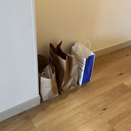 Garbage we tried to keep neatly stored Garbage we tried to keep neatly stored