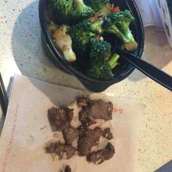Panda Express - The meager beef they serve you in the beef and broccoli. - Chinese Near Me - La Canada Flintridge, California Panda Express - The meager beef they serve you in the beef and broccoli. - Chinese Near Me - La Canada Flintridge, California