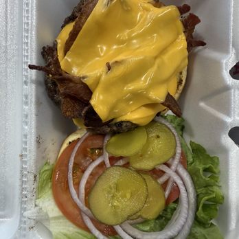 Vekol Market - 8 oz bacon cheeseburger with American cheese. - Gas Stations Near Me - Maricopa, Arizona