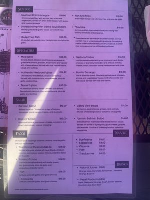 Menu photo 3 Paradise Ranch Tequila Bar And Grill Valley View, OH