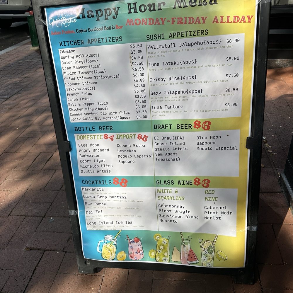 Chili Bistro - Happy hour menu - Chinese Near Me - Washington, DC, District of Columbia