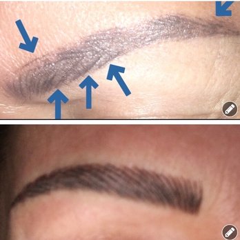 Alluring Permanent Makeup - Top photo is BEFORE Mimi fixed me, bottom is after MImi fixed them. Thank you Mimi!! - Permanent Makeup Near Me - Las Vegas, Nevada