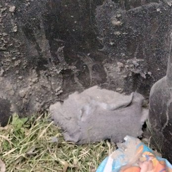 Dryer Vents Express - 4x6x6 inch block of lint after 10 years of use - Air Duct Cleaning Near Me - North Hills, California Dryer Vents Express - 4x6x6 inch block of lint after 10 years of use - Air Duct Cleaning Near Me - North Hills, California