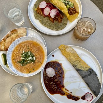 Republica - La Sopa de Fideo, Quesadilla Oaxaquena, Variations on the Word Love (drink), Tacotes - Mexican Near Me - Portland, Oregon