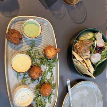 Arts & Central - Crab balls with 3 flavors and pate - American Near Me - Sarasota, Florida