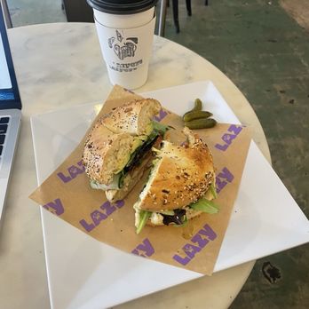 Lazy Eye Coffee - Veggie Bagel Nammich. Everything the body needs. - Coffee & Tea Near Me - San Diego, California Lazy Eye Coffee - Veggie Bagel Nammich. Everything the body needs. - Coffee & Tea Near Me - San Diego, California