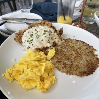A'Bouzy - Chicken fried steak and eggs - Champagne Bars Near Me - Houston, Texas A'Bouzy - Chicken fried steak and eggs - Champagne Bars Near Me - Houston, Texas