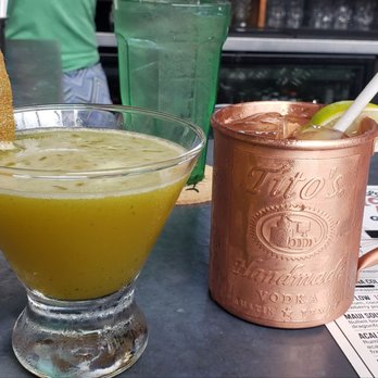 Down the Hatch Maui - Basil Martini meets a Mule - Seafood Near Me - Lahaina, Hawaii