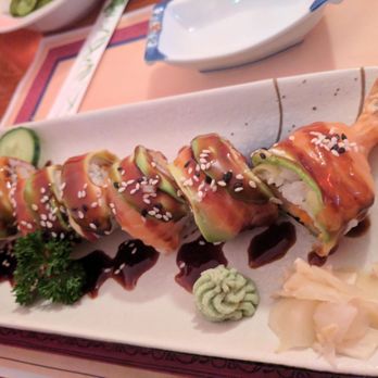 Japans Restaurant Tempura - Tge Red Dragon roll - Japanese Near Me - Amsterdam, New Hampshire Japans Restaurant Tempura - Tge Red Dragon roll - Japanese Near Me - Amsterdam, New Hampshire