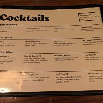 Mr Baan’s Bar and Mookata - Cocktail menu - Thai Near Me - Phoenix, Arizona Mr Baan’s Bar and Mookata - Cocktail menu - Thai Near Me - Phoenix, Arizona