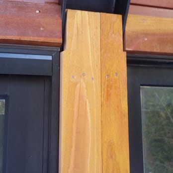Siding Innovations, Inc - Extremely large space between boards and framing. Completely dissimilar color boards. Misaligned nails. Nailing pattern random - General Contractors Near Me - Reno, Nevada Siding Innovations, Inc - Extremely large space between boards and framing. Completely dissimilar color boards. Misaligned nails. Nailing pattern random - General Contractors Near Me - Reno, Nevada
