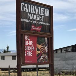 Fairview Country Market - Road sign