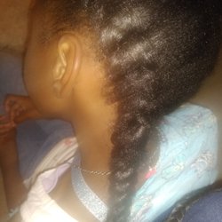 Hair was braided one day ago and the braid is already coming a lose.