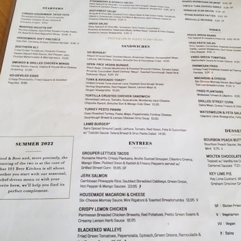 101 Craft Kitchen - Menu - Gastropubs Near Me - Fishers, Indiana